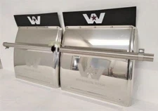 *Set of 2* Western Star LH & RH 304 Chrome Quarter Fender - P/N  22-74107-001