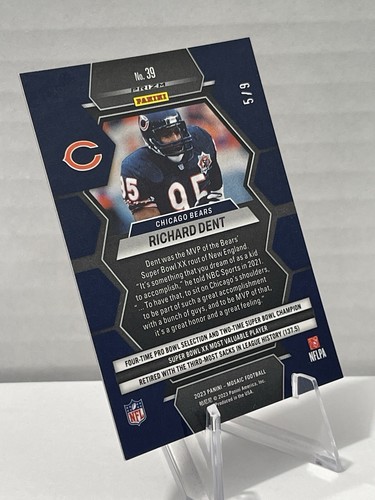๐ฅ RICHARD DENT BEARS * 2023 Panini Mosaic - RED WAVE MOSAIC SSP #'D / 9๐ฅ - Picture 5 of 5