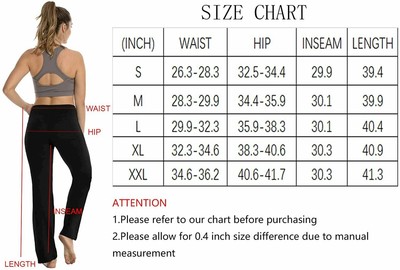 High Waisted Workout Bootcut Yoga Pants 