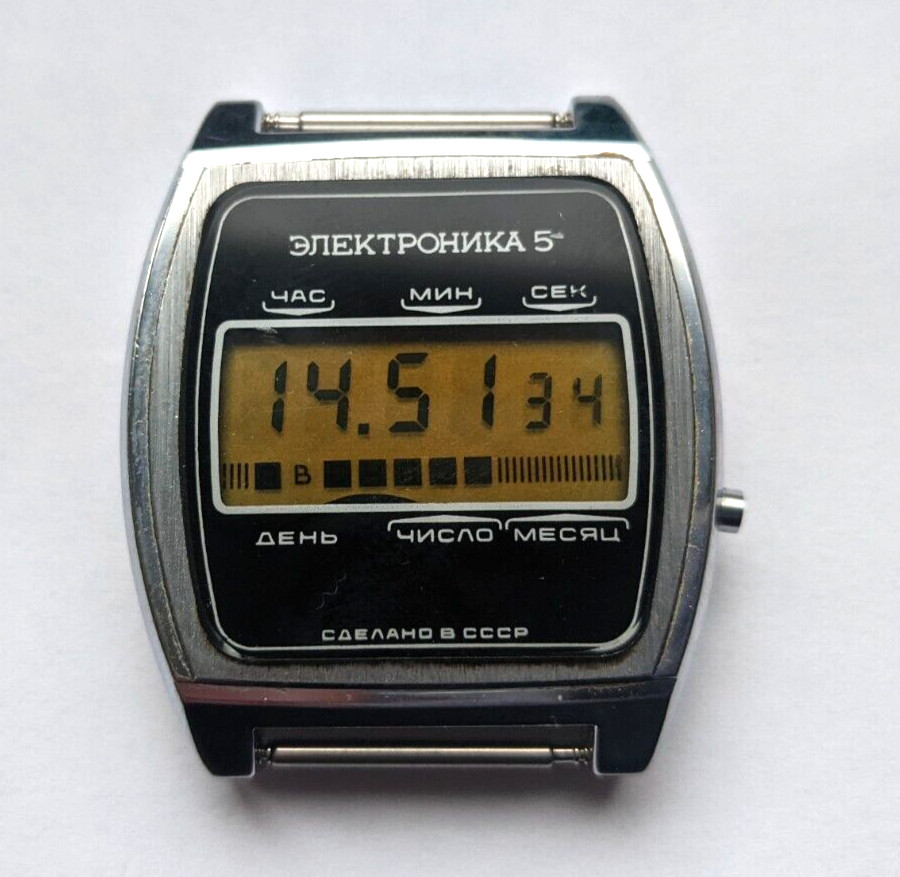 Soviet watch ELECTRONICS-5 LCD Digital vintage qu… - image 5