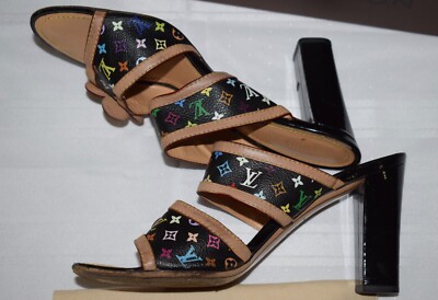 Louis Vuitton Multicolor Murakami Double Strap Monogram 39.5 Louis Vuitton Multicolor Murakami Double Strap Monogram 39.5