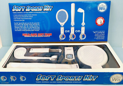 PlayStation &Wiiセット Wii DreamGear SOFT SPORTS KIT, Tennis Baseball & Golf Extensions