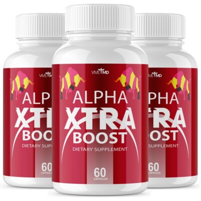 Alpha Xtra Boost Dietary Supplement - Official Formula  (3 pack)