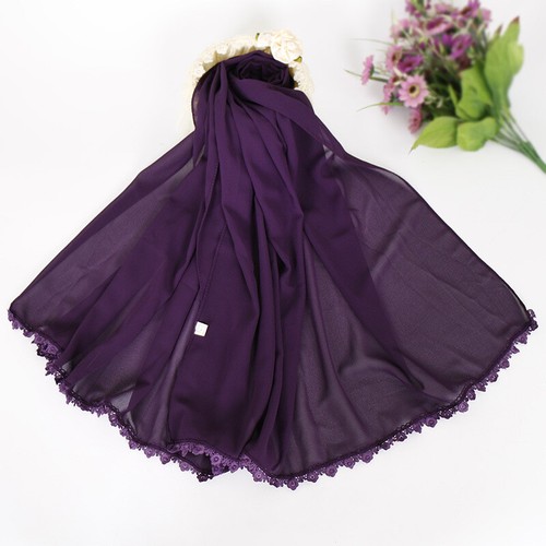 Muslim Islamic Women Long Hijab Headscarf Wrap Shawl Turban Chiffon Scarf Stoles - Picture 41 of 70