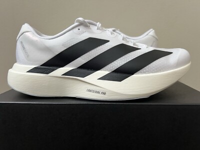 Men's adidas Adizero EVO SL White Black JH6206 Running Shoe