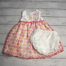 Kidture Vintage Baby Girl's Organdy Party Dress Size 6-9 Months Floral