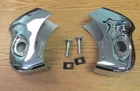1955 CHEVY REAR CHROME BUMPER GUARDS , STATION WAGON & NOMAD Pair