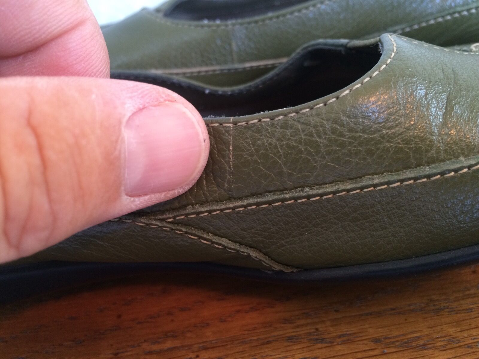 Capezio Womens Size 6M Green Leather Casual Shoe … - image 8