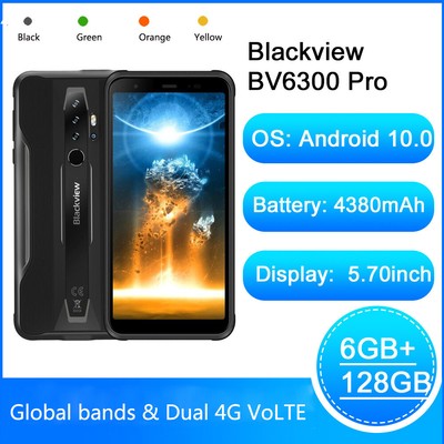 BLACKIVEW BV6300 Pro Octa Core 6G 128GB IP68 Helio P70 Android 10.0 Moblie Phone
