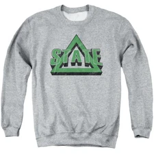 Delta State Adult Crewneck Sweatshirt Distressed, Athletic Heather, S-3XL