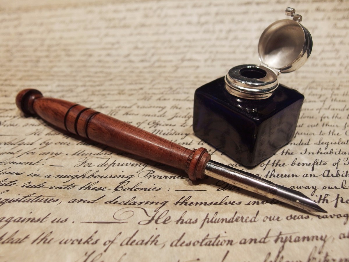 Feather Pen Drawing Antique Old Fashioned Pen And Ink Antique