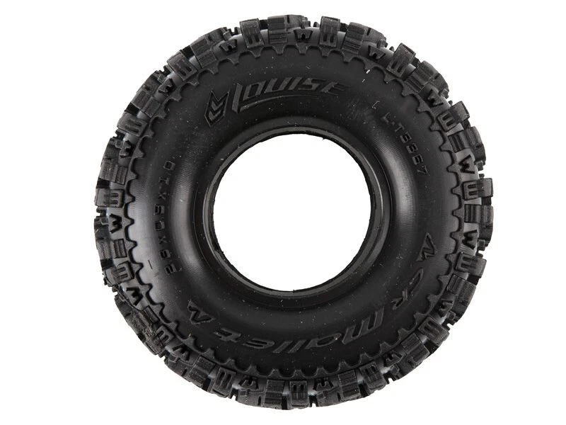 Louise CR-MALLET 1.0 Reifen + Einlage Supersoft (2) Mini-Crawler TRX-4M SCX24 - Bild 2 von 4