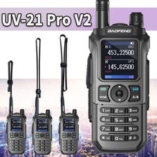 Baofeng UV-21 Pro V2 Fm Walkie Talkie Long Range Ham Two Way Radio  Antenna Kit