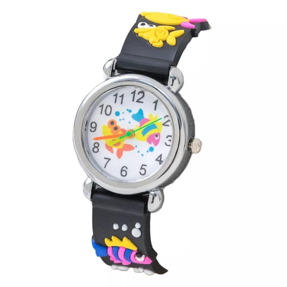 Reloj Infantil Niño Niña - Correa Silicona Con Dibujos En Relieve