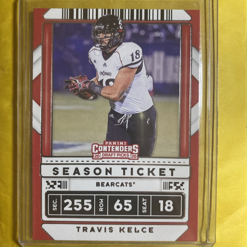 2020 Panini Contenders Draft Picks Season Ticket #18 Travis Kelce Bearcats PWE 