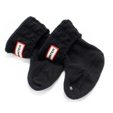 Hunter Boy's Girl's Unisex Kids 6 Stitch Cable Knitted Cuff Boot Socks