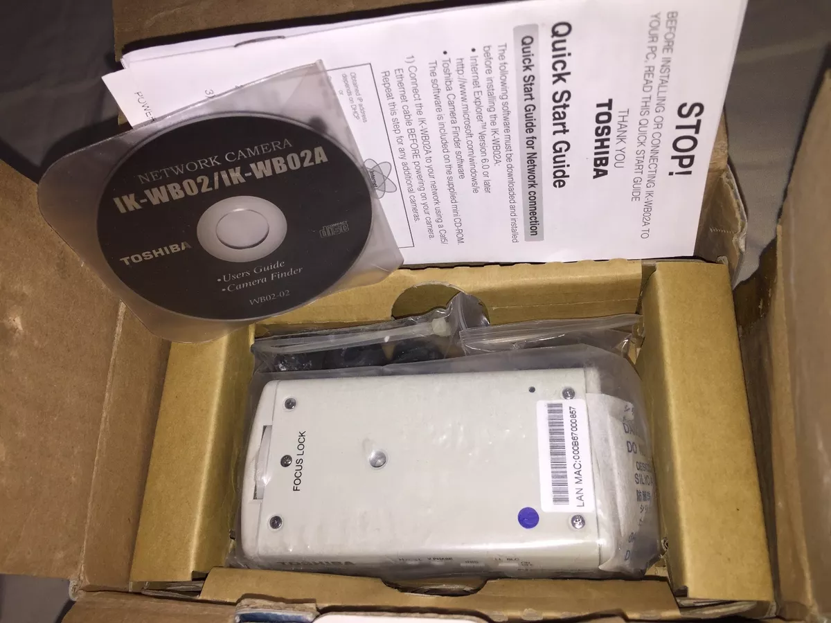 NEW Toshiba IK WB02A Network Security Camera Built In Web Server