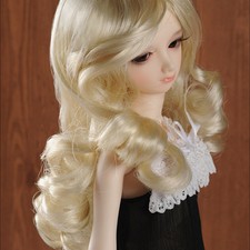 Dollmore 1/4 BJD MSD wig 7-8 " Lady RB Wig Blond