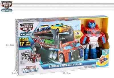 Transformers Playskool Heroes Rescue Bots OPTIMUS PRIME RESCUE TRAILER sale