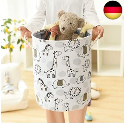 Baby-Wäschekorb mit Giraffenmotiv, Aufbewahrungskorb, Spielzeug-Aufbewahrung, Or