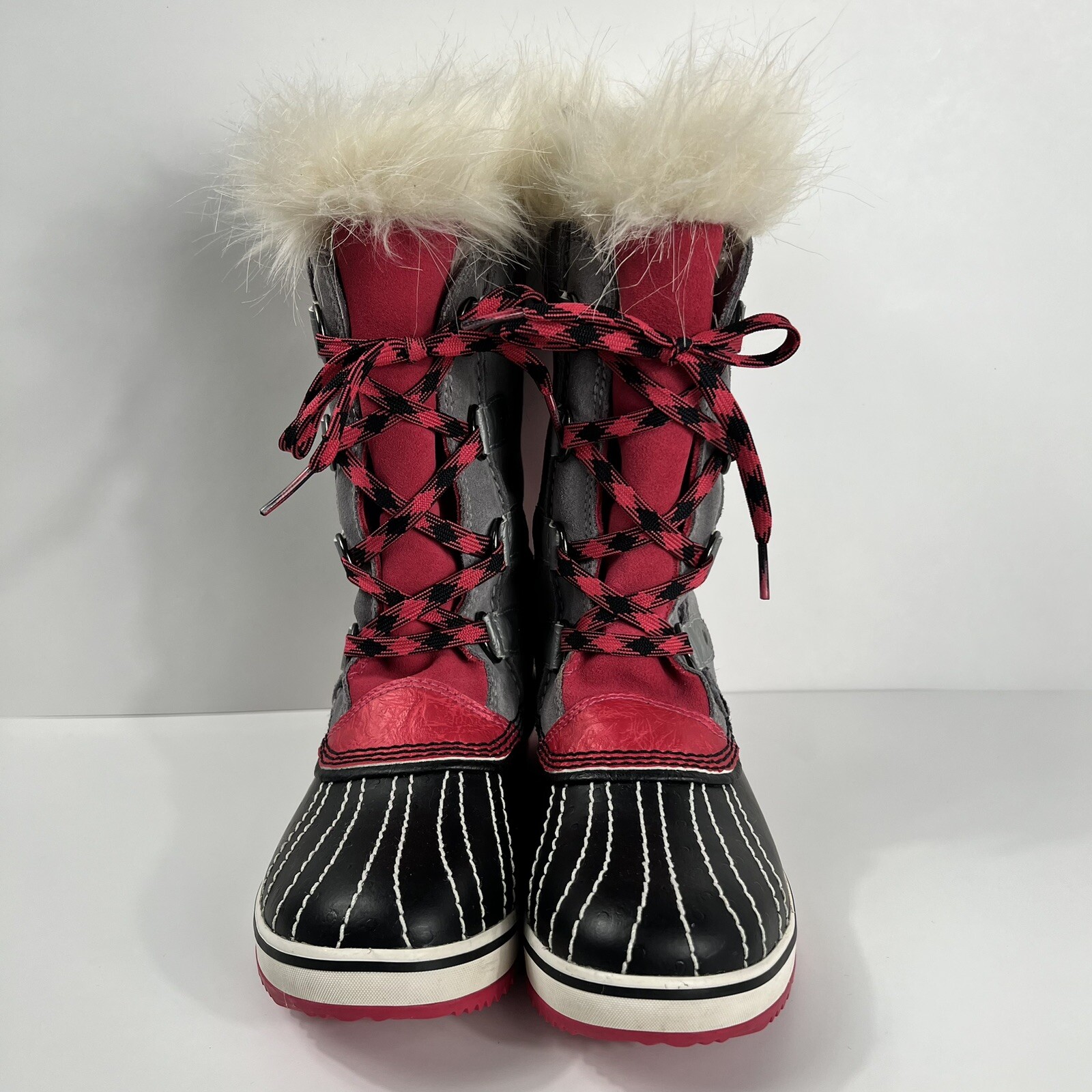 Sorel Women’s Sz 4 Joan of Arctic Winter Snow Boot Waterproof Pink and Gray