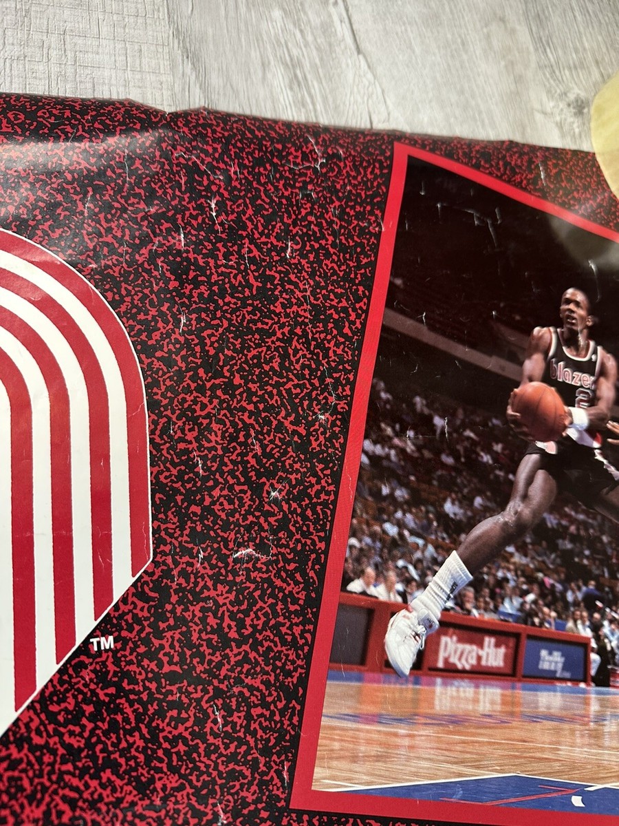 VTG Portland Trail Blazers Poster 1990 Starline Porter Kersey