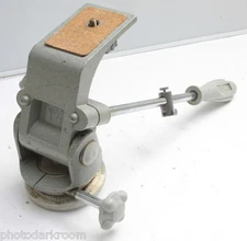 Gitzo No 4 Pan Tilt Head - France - Good Smooth Operation - VINTAGE USED F04