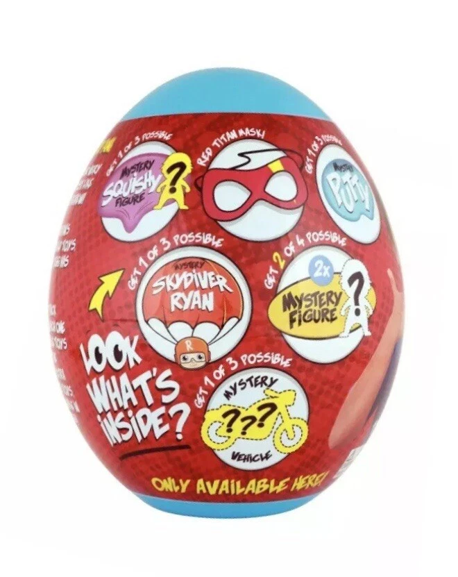 Ryan s World Blue Giant Mystery Egg Walmart Exclusive Series 2 Ryans Toy Review