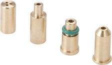 SYY0294 4PCS Replacement Brass Gas Refill Adapter for S T Dupont Lighter Yellow/