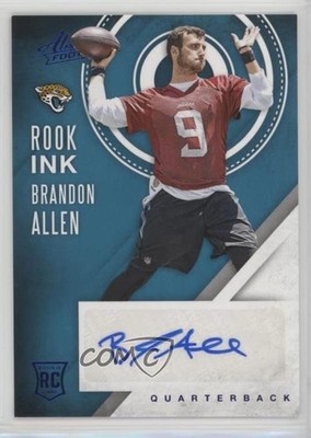 2016 Panini Absolute Rook Ink Blue Brandon Allen #2 Auto 0ot