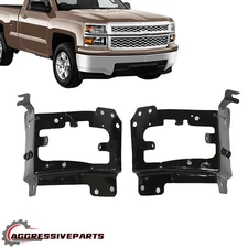 Front Outer Bumper Bracket Left+Right Set For Chevrolet Silverado 1500 2014-2015