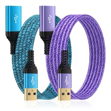 USB Extension Cable 6FT, 2Pack USB Extender USB3.0 Extension Cord Type A