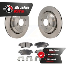 Rear Disc Brake Rotors And Ceramic Pads Kit For 2015-2015 Kia K900 3.8L