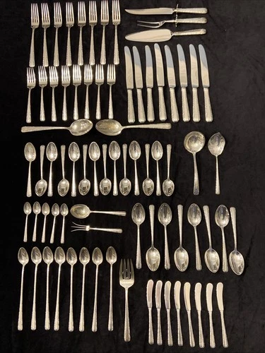 77 Piece Set TOWLE CANDLELIGHT Sterling Flatware Service For 8 w/ Serving Pieces