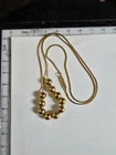Vintage Goldtone Bead Necklace Vintage Costume Jewelry