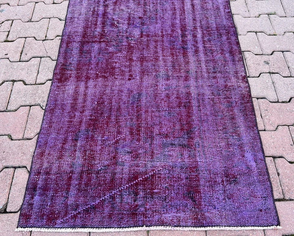 3x10 feet Turkish Oushak Vintage Runner Handmade Rug - Image 2 of 4