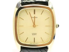 Citizen Exceed Quartz Wristwatch Mens Gold 4 795407K 18712018 Vintage wrist 19cm