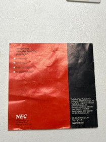 1991 TurboGrafx 16 Disney's Tale Spin w/ case,card,manual UNTESTED!!