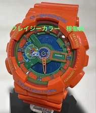 G-SHOCK Digital Watch Orange LCD Display Used with Box G1205