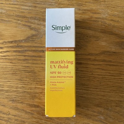 Simple Mattifying UV Fluid LSF 50 High Protection 40ml Neu
