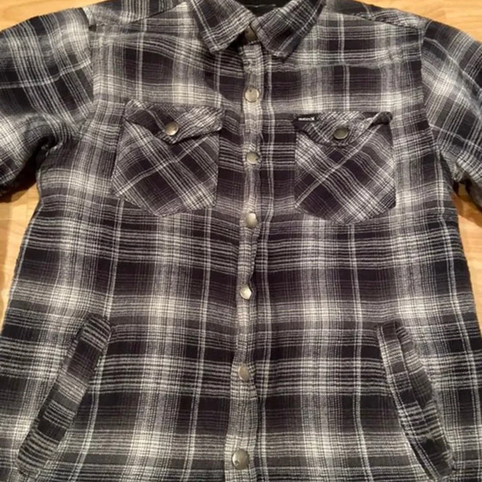 Hurley Boy's SM Flannel Sherpa Lined Jacket  - Image 4 of 4