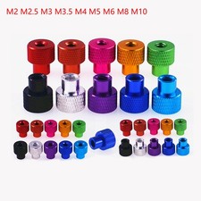 Knurled Thumb Nuts M2 M2.5 M3 M3.5 M4 M5 M6 M8 M10 Aluminum Hand Grip Knobs Nuts