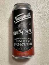 Narragansett Beer Wheel Horse Whiskey Bourbon Barrel Aged Baltic Porter Beer Can