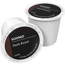Solimo Dark Roast Coffee Pods, Compatible with Keurig 2.0 K-Cup Brewer, 100 Ct