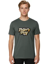 Power-Play-16 Mens Graphic Tee, 100% Cotton, Casual Summer Wear