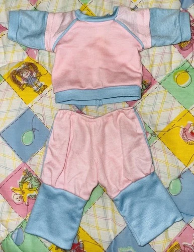 Vintage Jesmar Cabbage Patch Kids Baby Pink & Blue Tracksuit Set 🩷🩵