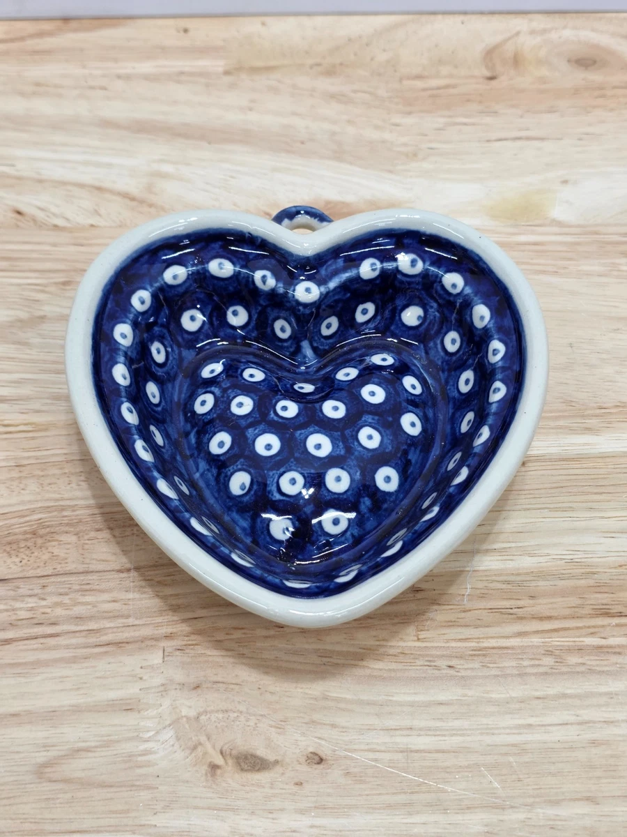 Polish Pottery Heart Bowl for sale | eBay
