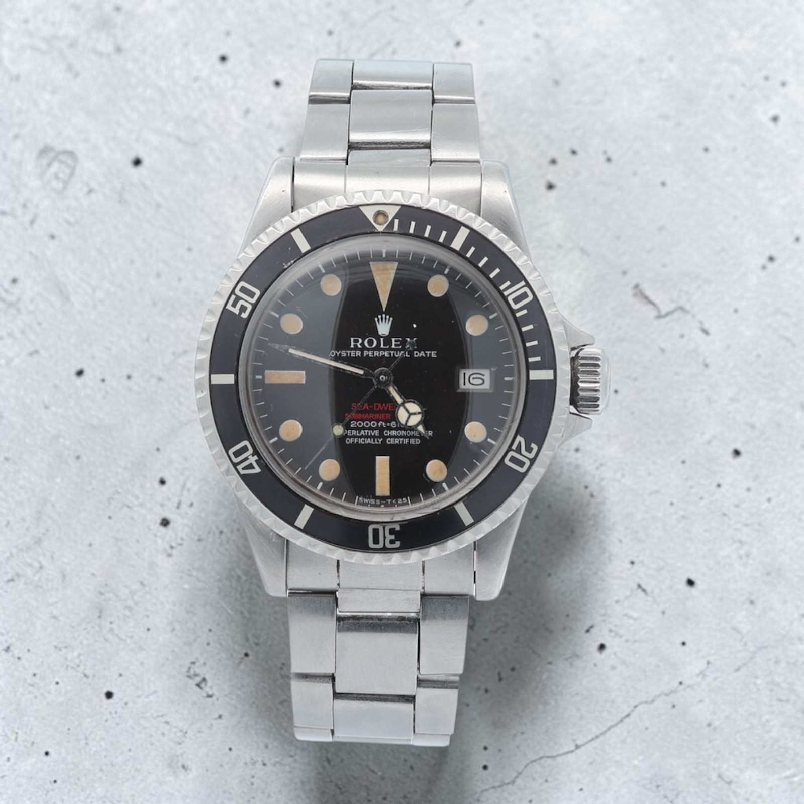 Rolex Sea Dweller Double Red reference 1665 Thin Case Box and Papers
