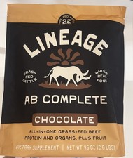 LINEAGE PROVISIONS AB COMPLETE PROTEIN POWDER CHOCOLATE 2.8LBS EXP 10/2026