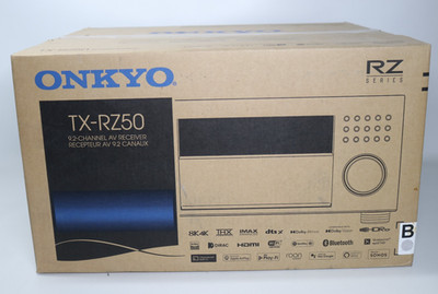 Onkyo TX-RZ50 9.2-Channel 8K/4K Network AV Receiver, 250W Per Channel at 6 Ohms
